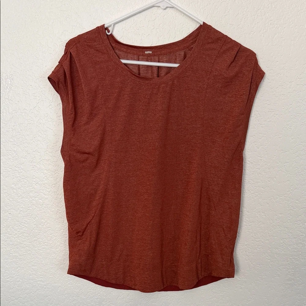lululemon athletica Burnt Orange Short Sleeve Top